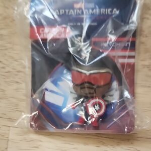 Captain America Mini Figure Keychain - Red, Blue, White
